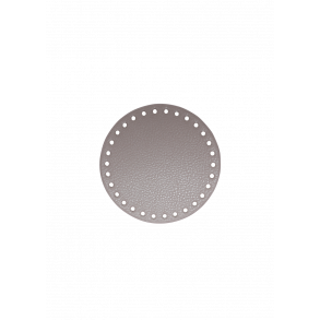 Taske/kurve base beige, pu - lder - rund D13 cm