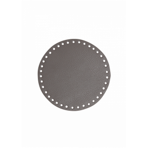 Taske/kurve base gr, pu - lder - rund D17 cm