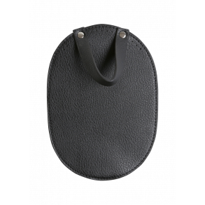 Top flap til metal ls - PU-lder - small/12,5 - 18,5 cm - Sort/slv