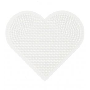 Hama midi perleplade stor hjerte - 1 stk 