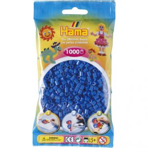 Hama midi perler, 1000 stk., lysebl (9)