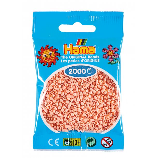 Hama mini perler, 2000 stk., lys fersken (78)