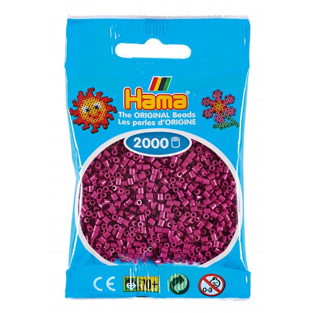 Hama mini perler, 2000 stk., blomme (82)