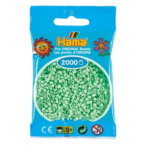 Hama mini perler, 2000 stk., pastel mint (98)