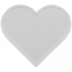 Hama mini perleplade hjerte - 1 stk