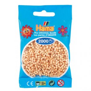 Hama mini perler, 2000 stk., beige (27)
