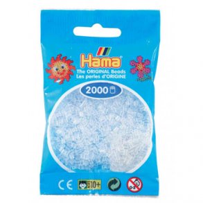 Hama mini perler, 2000 stk., klar (19)