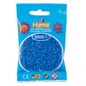 Hama mini perler, 2000 stk., lysebl (9)