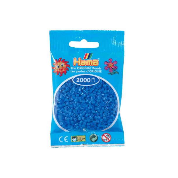 Hama mini perler, 2000 stk., lysebl (9)