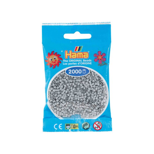 Hama mini perler, 2000 stk., lysegr (70)