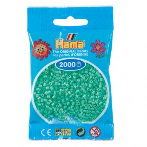 Hama mini perler, 2000 stk., lysegrn (11)