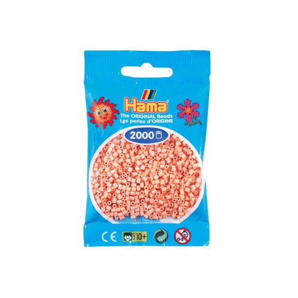 Hama mini perler, 2000 stk., mat rosa (26)