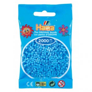 Hama mini perler, 2000 stk., pastel bl (46)