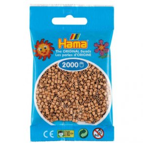Hama mini perler, 2000 stk., tan (75)
