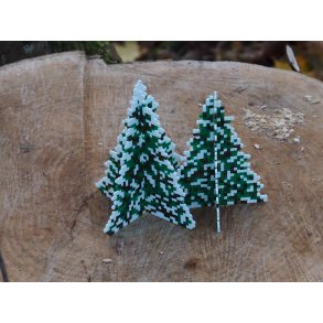 Lille juletr med sne