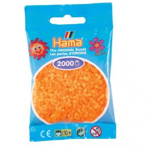 Hama mini perler, 2000 stk., neon orange (38)