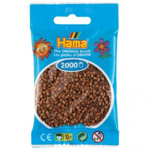 Hama mini perler, 2000 stk., nougat (76)