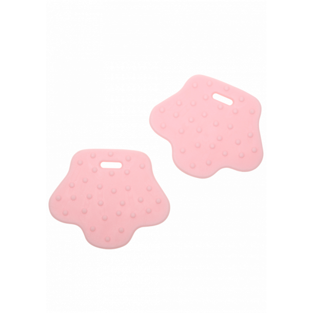 Soft TPE figur - pote - lys pink - 70 mm - 2 stk