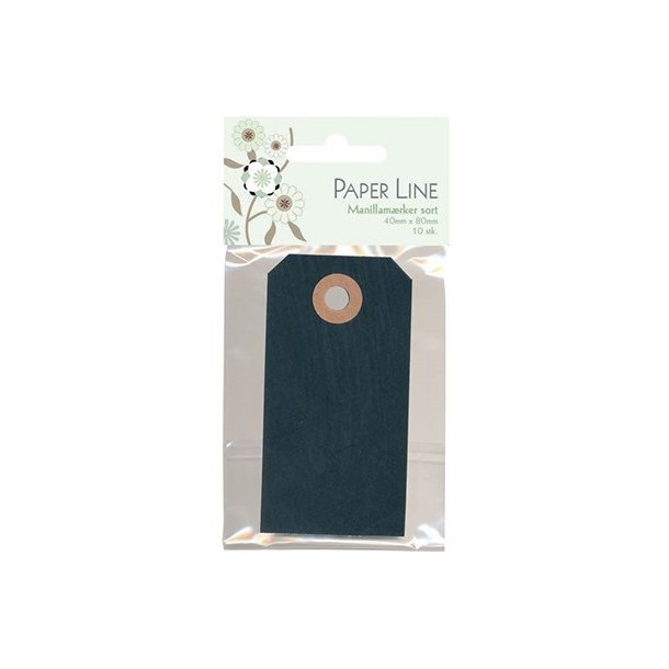 Manillamrke 40x80mm sort