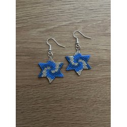 Stjerne reringe med bl farver 