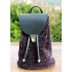 Top flap til metal ls - PU-lder - small/12,5 - 18,5 cm - Sort/slv