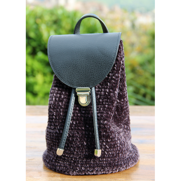 Top flap til metal ls - PU-lder - small/12,5 - 18,5 cm - Sort/slv