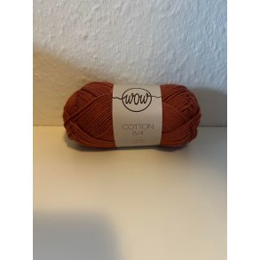 WoW bomuldsgarn 8/4 - R�dbrun