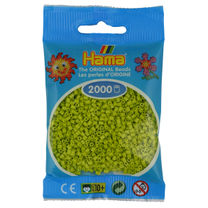 Hama mini perler, 2000 stk., Lime (104)