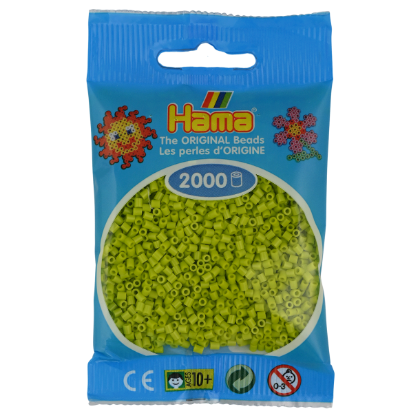 Hama mini perler, 2000 stk., Lime (104)