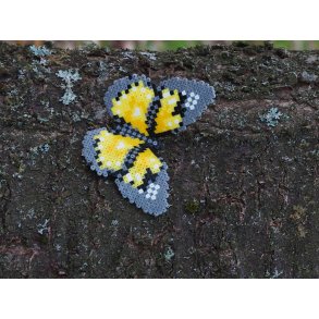 Lille sommerfugl - Gul