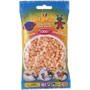 Hama midi perler, 1000 stk., selvlysende rd (56)