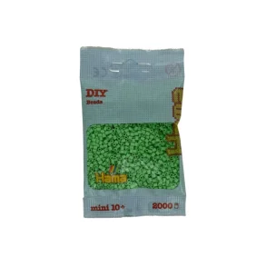Hama mini perler, 2000 stk., Klar grn (115)