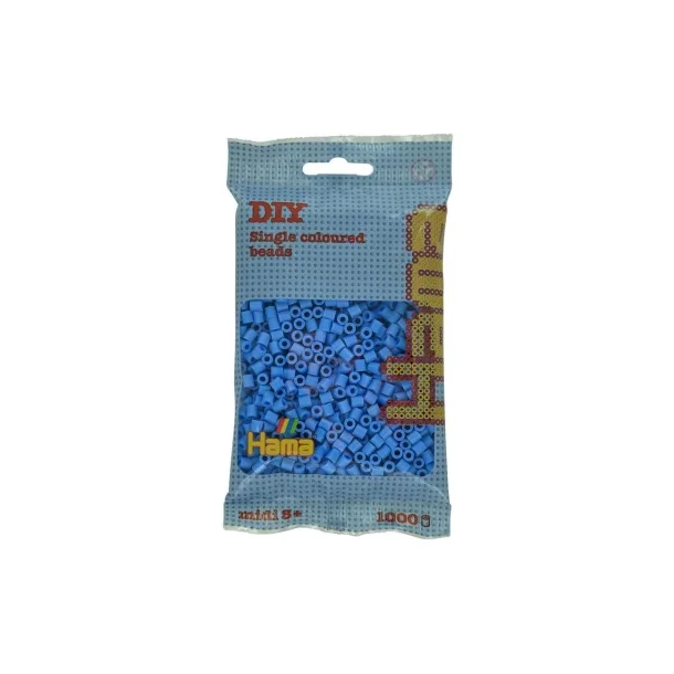 Hama midi perler, 1000 stk., Klar bl (119)