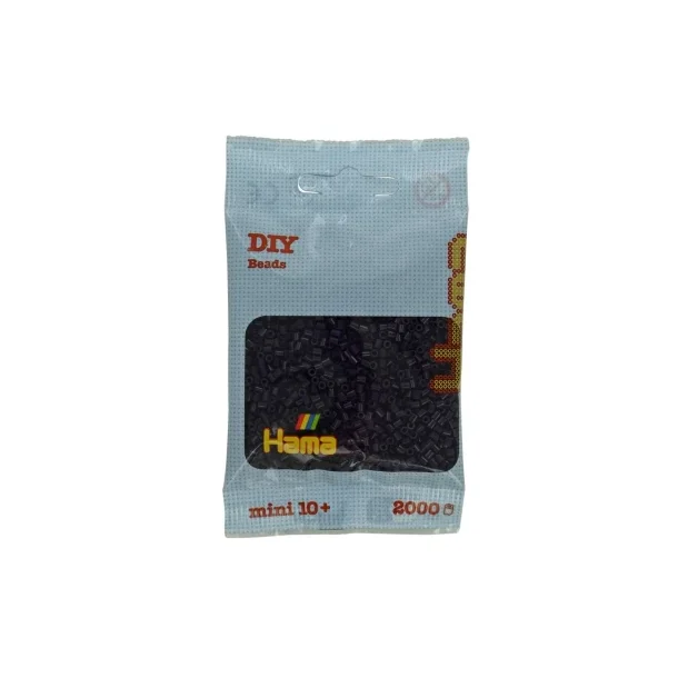 Hama mini perler, 2000 stk., Aubergine (108)