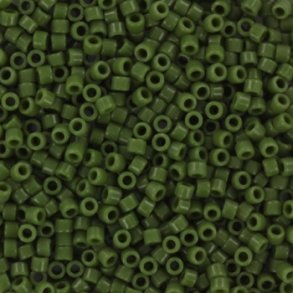 Miyuki delica perler, 11/0, 4 g, DB-1135 Opaque avokado