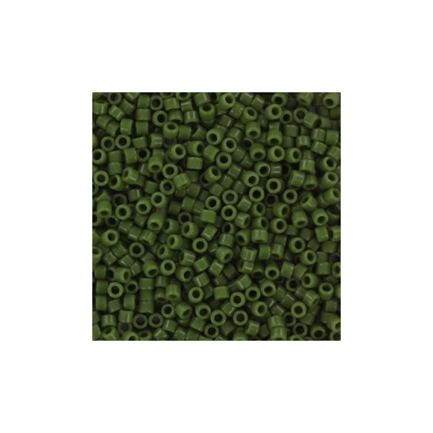 Miyuki delica perler, 11/0, 4 g, DB-1135 Opaque avokado