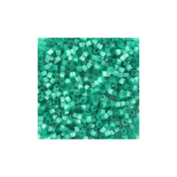 Miyuki delica perler, 11/0, 4 g, DB-1813 Silk satin aqua green