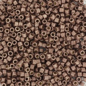 Miyuki delica perler, 11/0, 4 g, DB-1843F Duracoat galvanized matte dark mauve