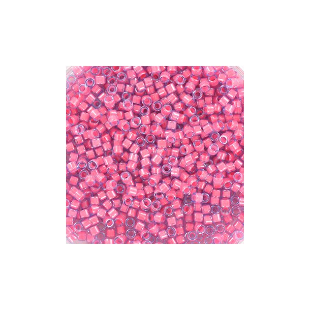 Miyuki delica perler, 11/0, 4 g, DB 2048 Luminous pink taffy - Kronborg hobby