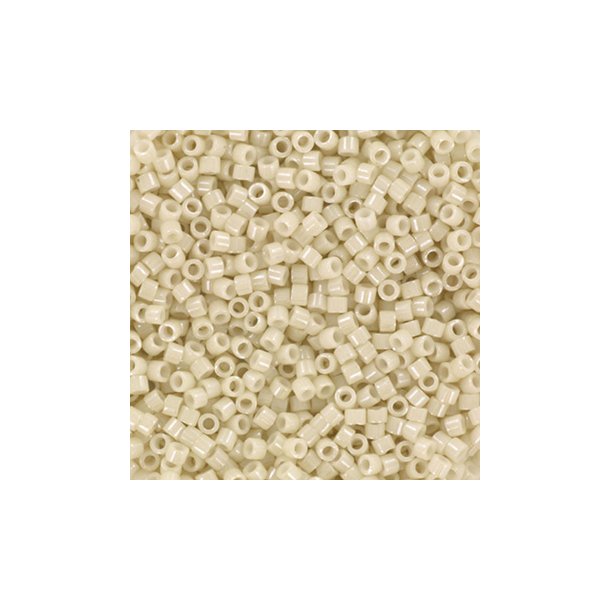 Miyuki delica perler, 11/0, 4 g, DB-211 Opaque luster limestone
