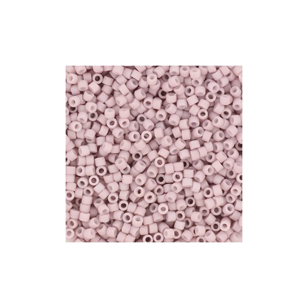 Miyuki delica perler, 11/0, 4 g, DB-356-1 Opaque mate ligth mauve
