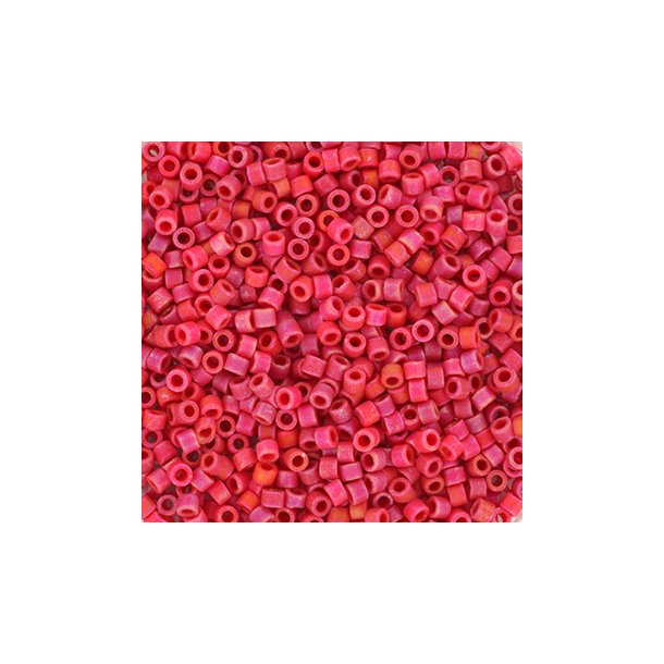 Miyuki delica perler, 11/0, 4g, DB-362 matte luster red 