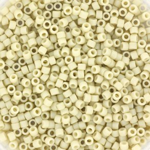 Miyuki delica perler, 11/0, 4 g, DB-388 Opaque matte luster bone
