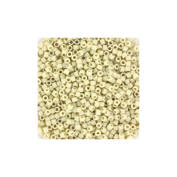 Miyuki delica perler, 11/0, 4 g, DB-388 Opaque matte luster bone