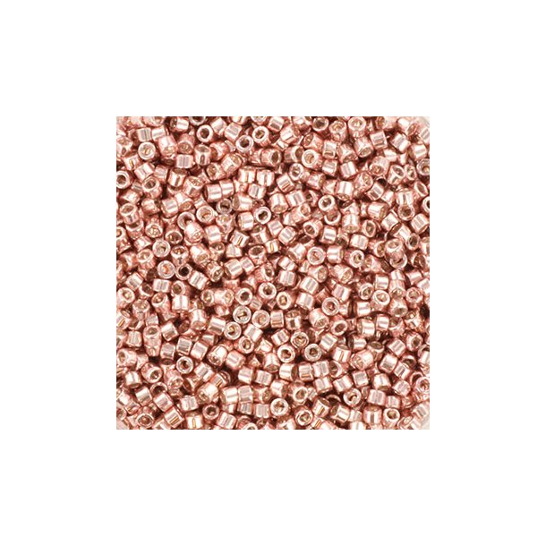 Miyuki delica perler, 11/0, 4 g, DB-418 Galvanized blush