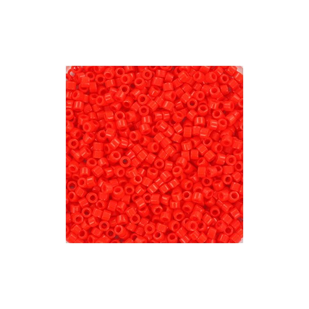 Miyuki delica perler, 11/0, 4g, DB-727 vermillion red