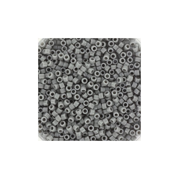 Miyuki delica perler, 11/0, 4 g, DB-731 Opaque grey