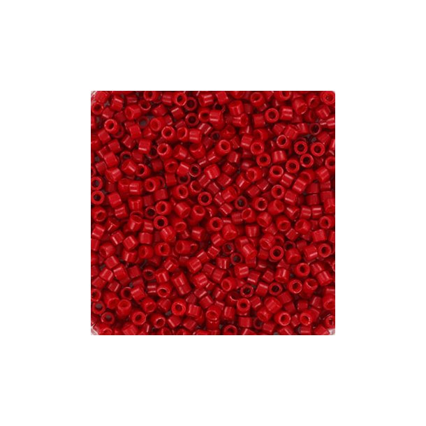 Miyuki delica perler, 11/0, 4g, DB-791 opaque bright red