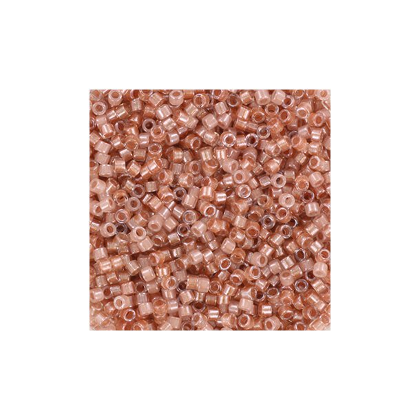 Miyuki delica perler, 11/0, 4 g, DB-988 Sparkling lined vintage rose