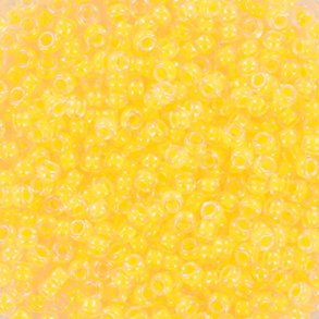 Miyuki seed beads, 11/0, 3 g, SB-1121 Luminous yellow orange